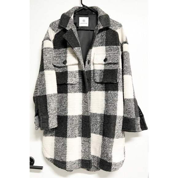 Anine Bing Maeve Buffalo Check Winter Jacket - Picture 3 of 8